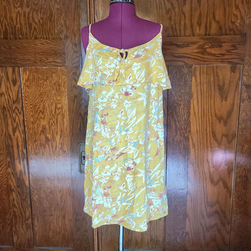 Roxy Sundress Women Size 4 Floral Abstract Knee Length